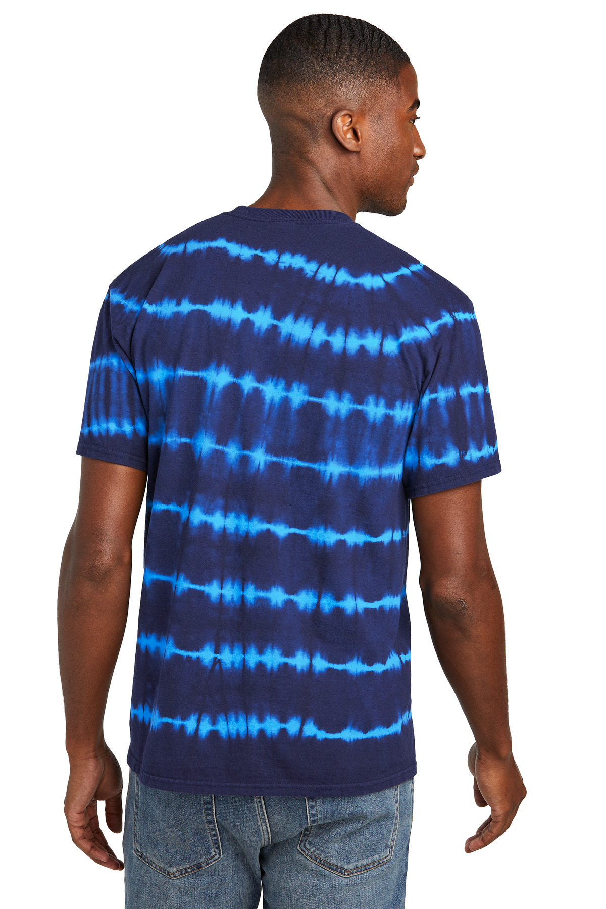Port & Co Allover Stripe Tie-Dye Tee PC142 6