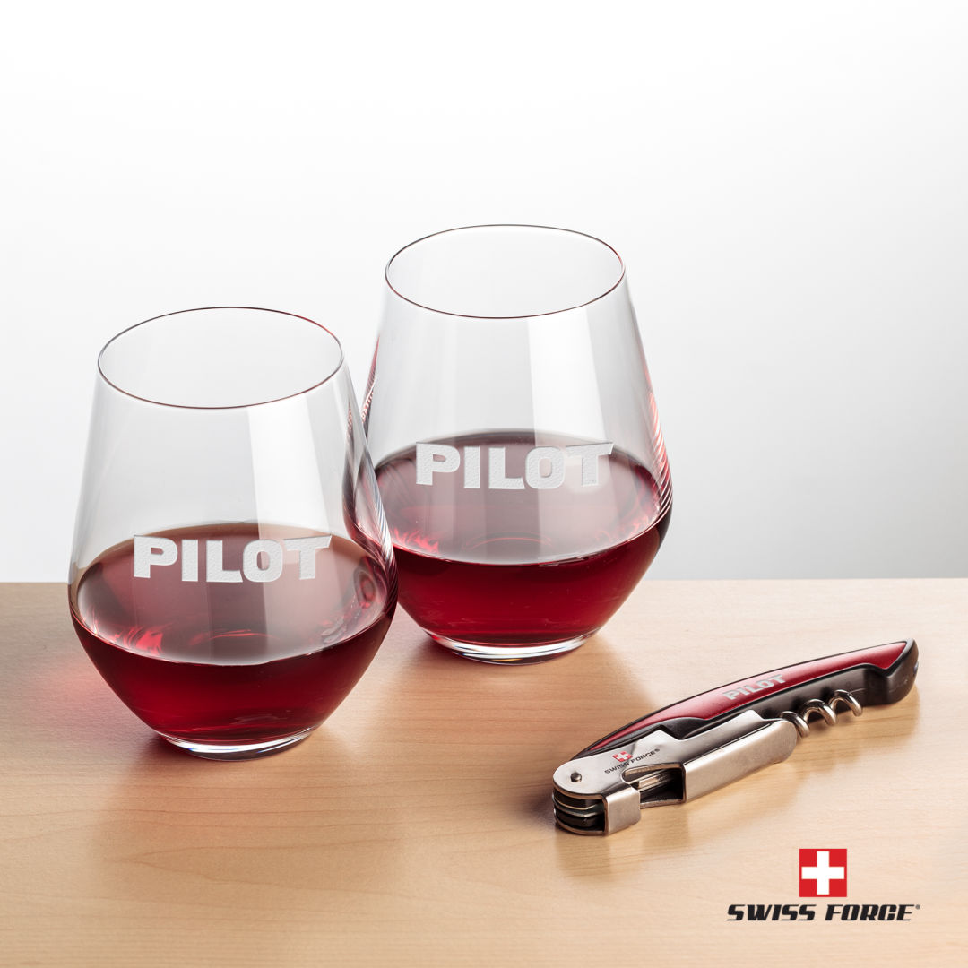 Swiss Force® Opener & Reina Stemless Wine 7