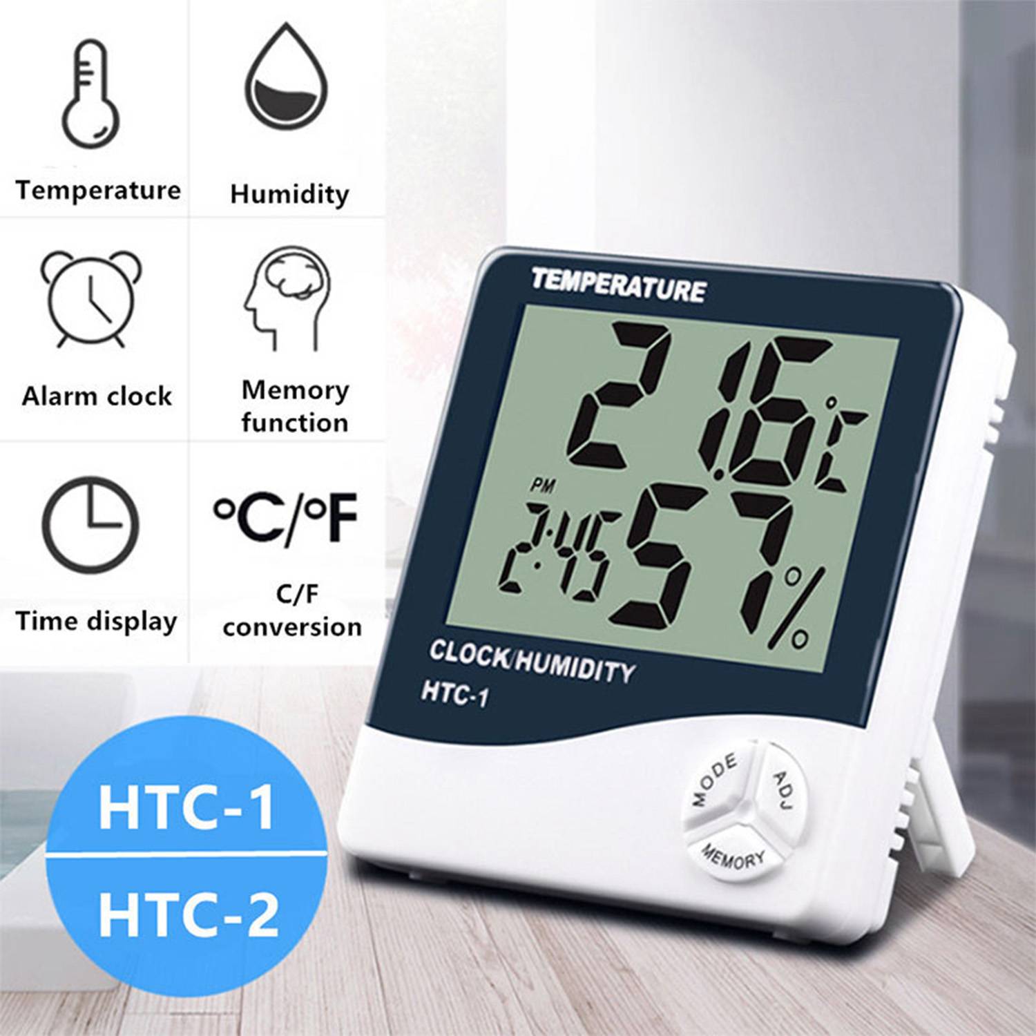 Multifunction Lcd Digital Thermometer 5