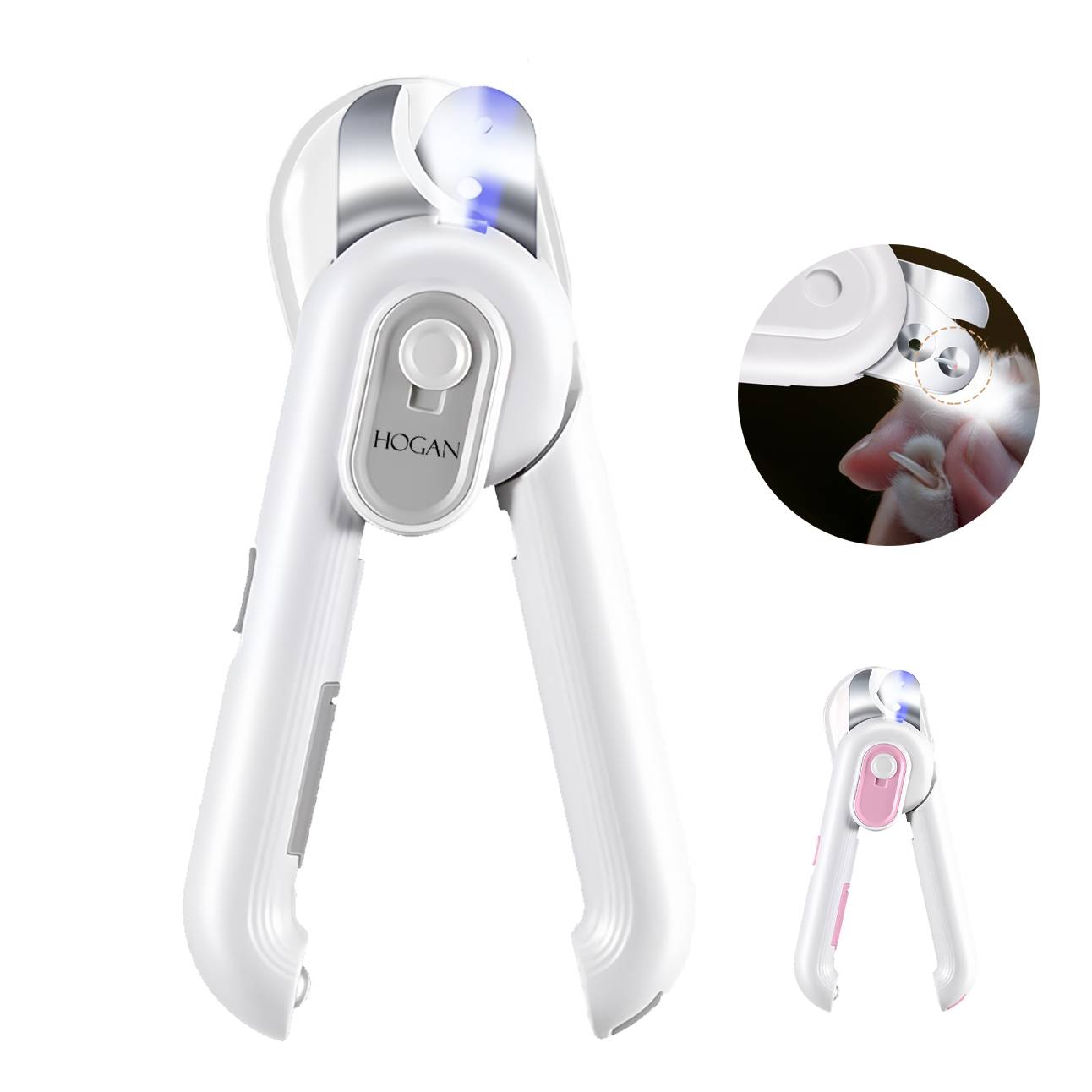Pet nail clippers with LED lights 1