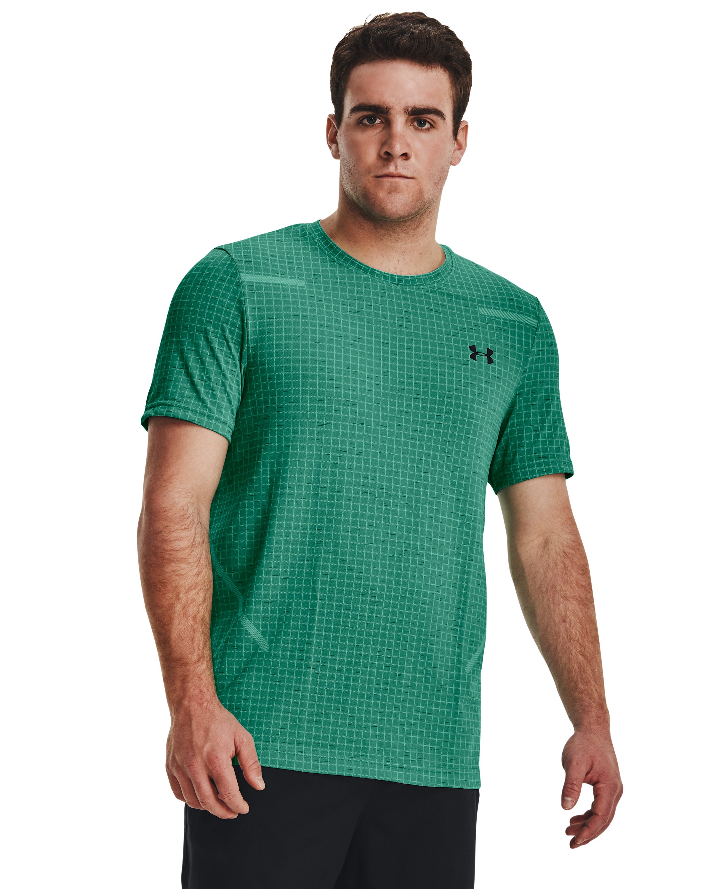 UA Seamless Grid Men's Short Sleeve 19