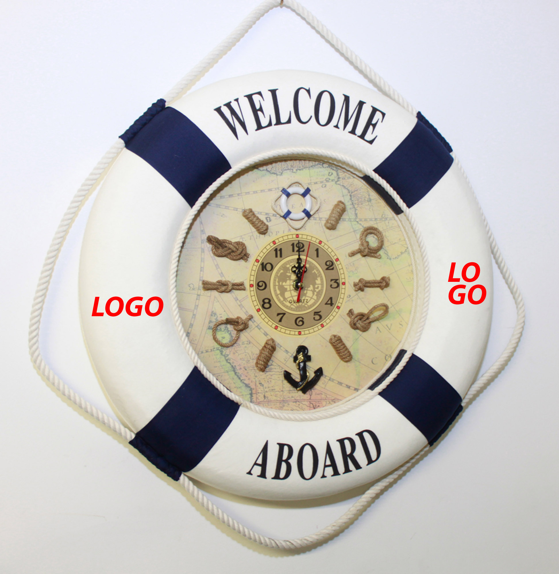 20" Life Ring Wall Clock 2
