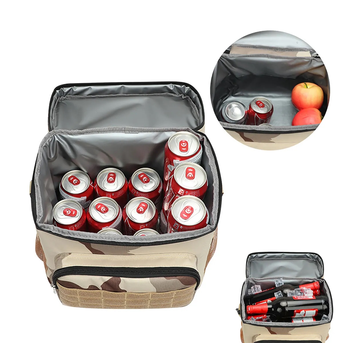 Camping and Picnic Camouflage Insulation Bag 1