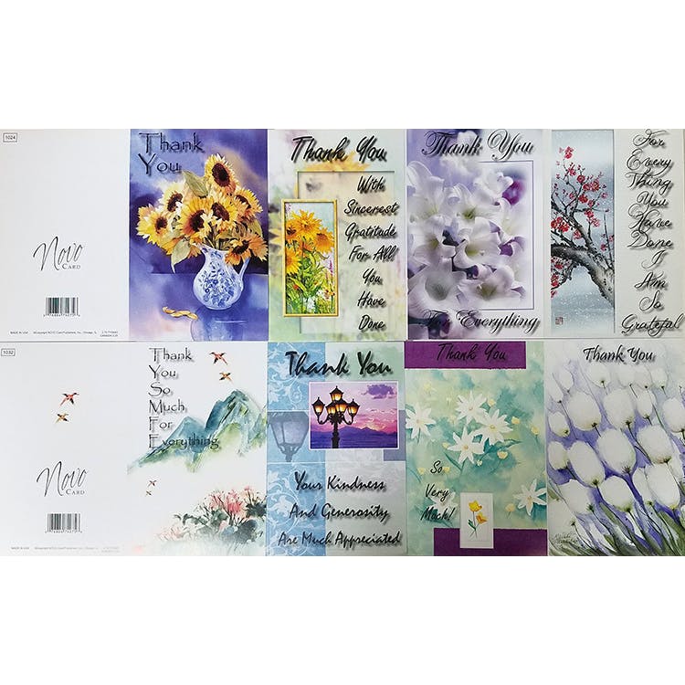 Thank You Cards - Assorted 5"x7.75" 1