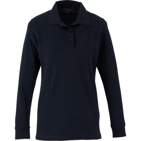 PALO Long Sleeve 100% Cotton Pique Polo - Women's 86