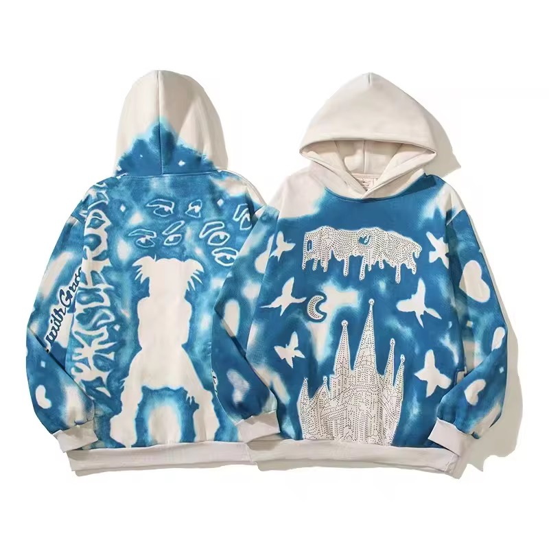 MOQ 50 pcs Full Color Thickened Hoodie, custom hoodie or sweatshirt with logo imprint 3