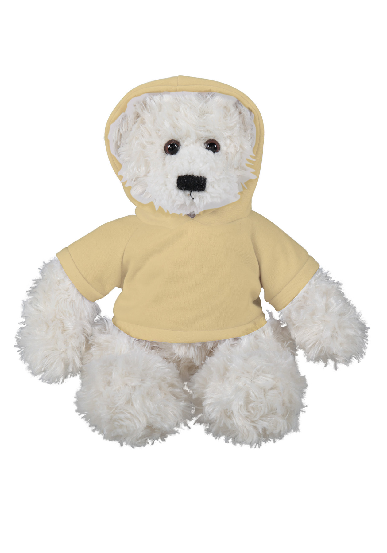 soft plush Cream Brandon Bear with hoodie 11