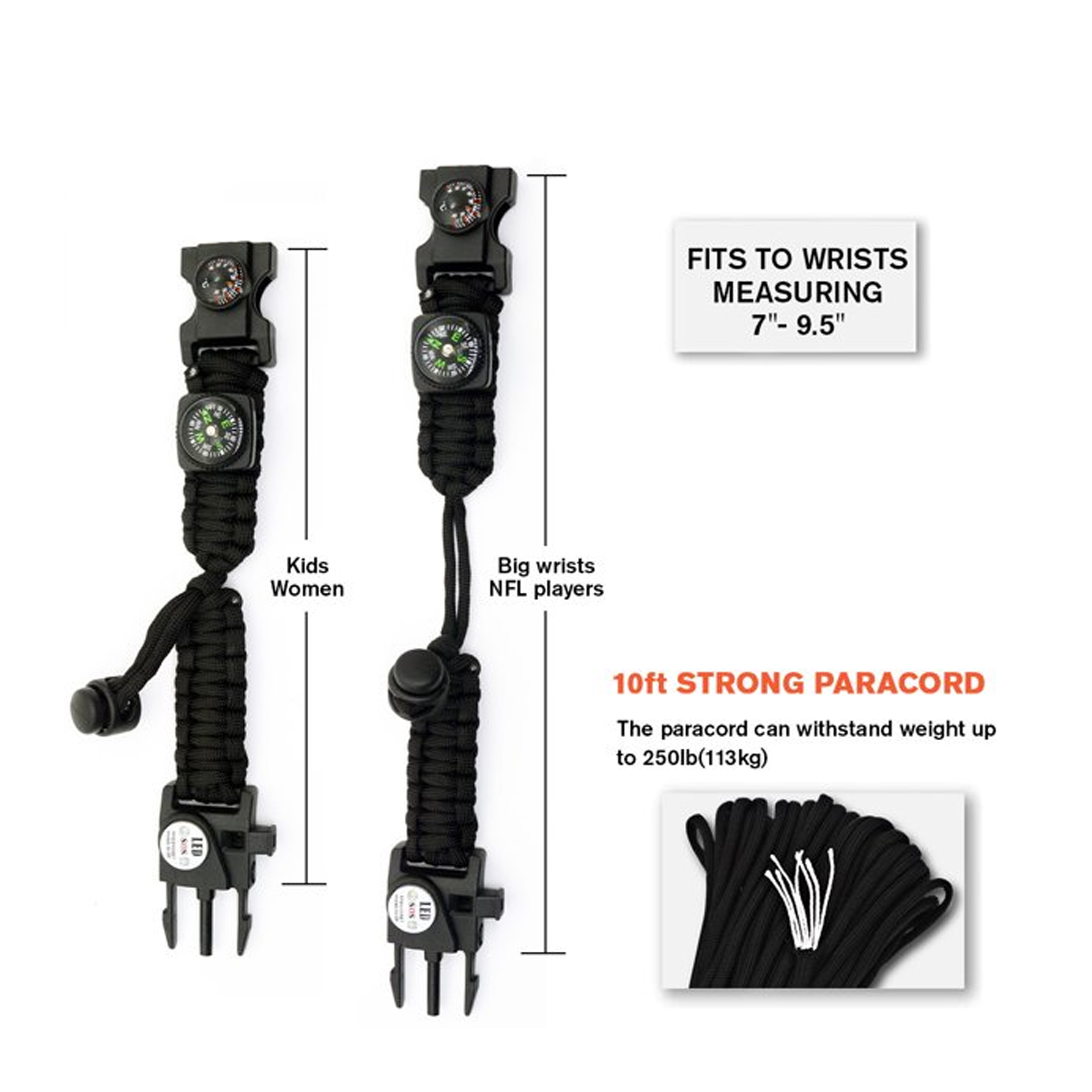 Survival Paracord Bracelet 3