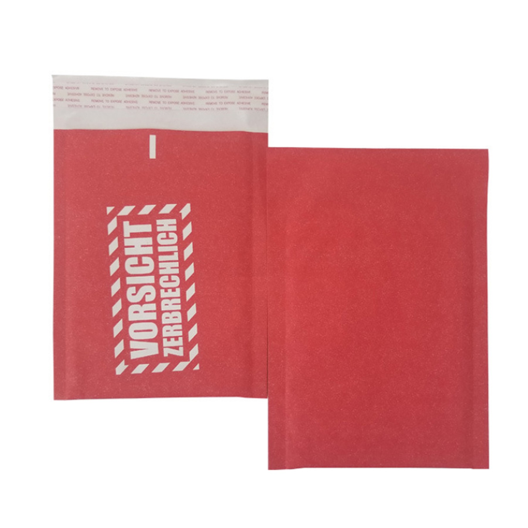 Custom Rose Red Kraft Bubble Envelopes 2