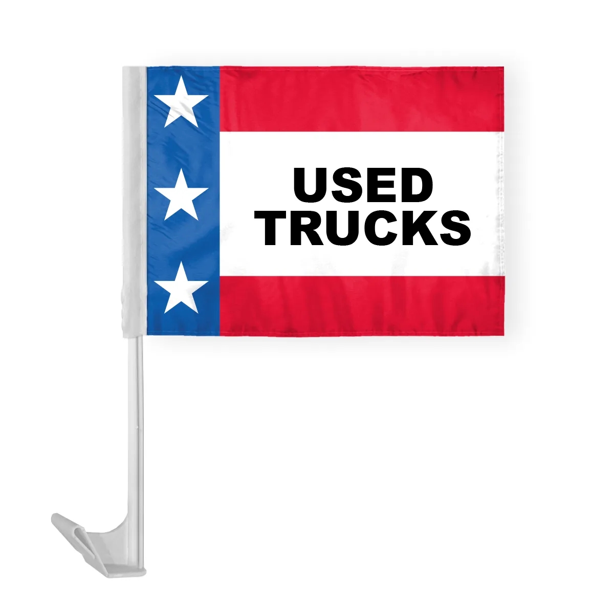 12" x 16" Patriotic Message Car Flag - ePoly 15