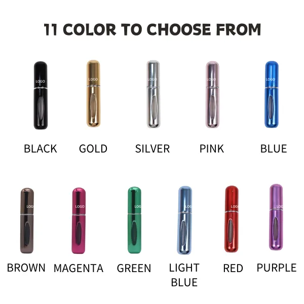 5ML Glossy Bottom-Press Liquid Refill Spray Bottle 4