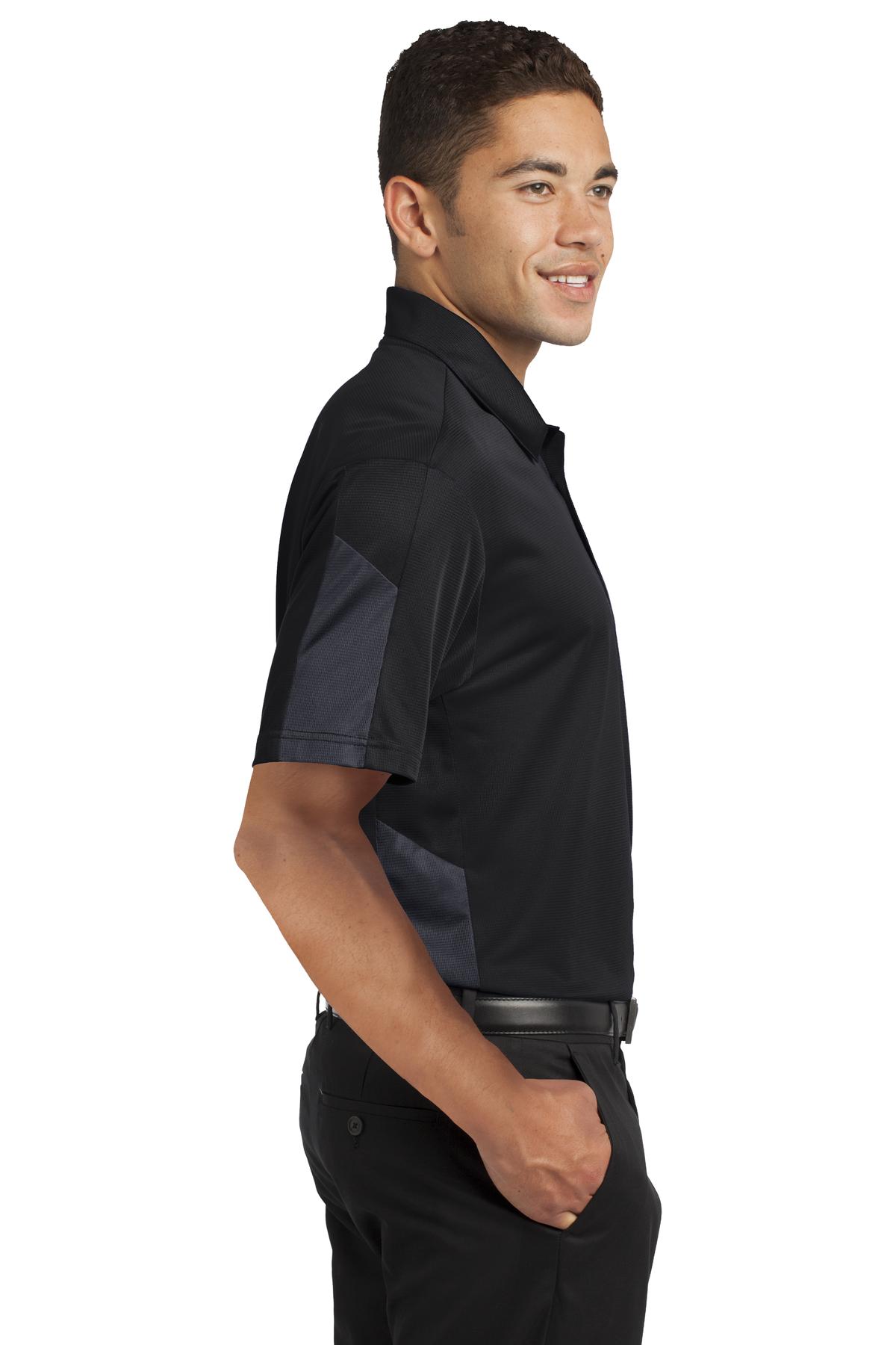 PosiCharge Active Textured Colorblock Polo