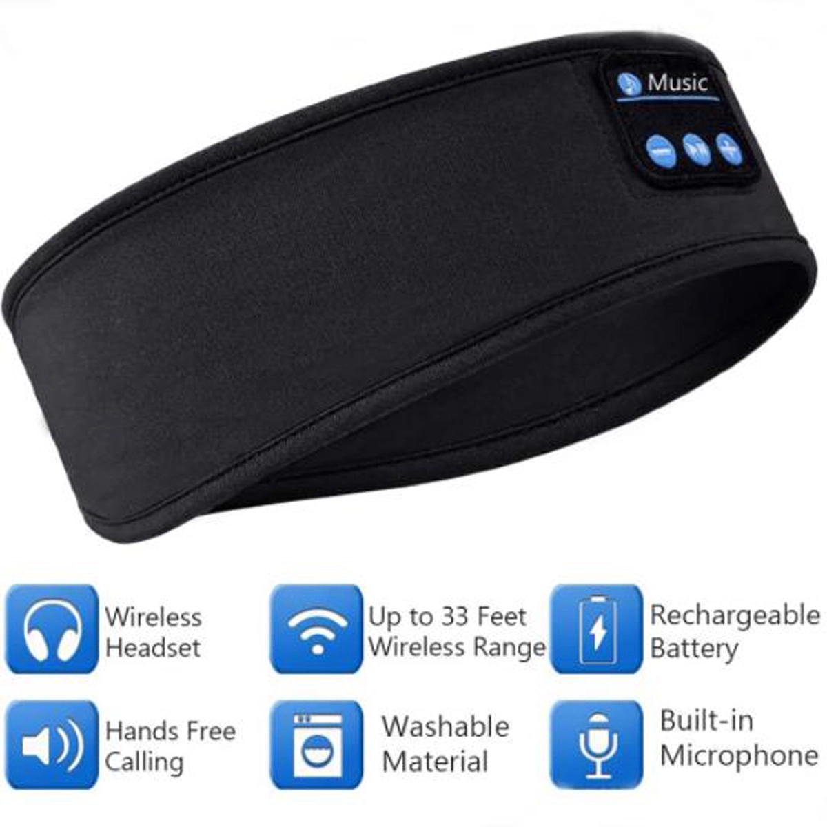 Sleep Headphones Bluetooth Headband with Built -in Speakers 8