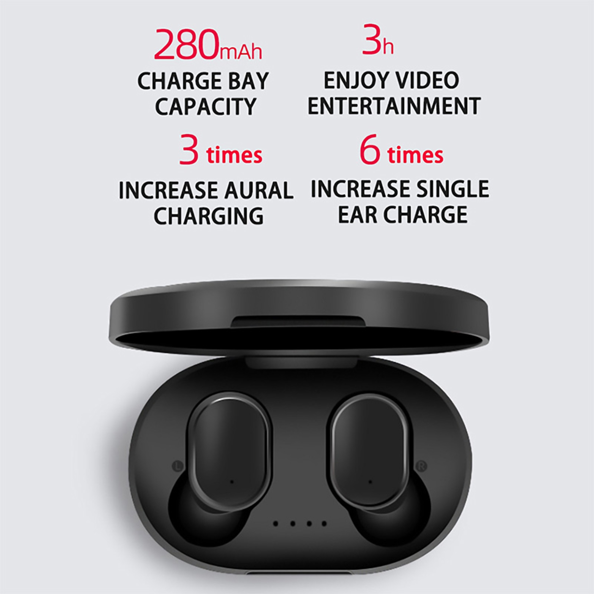 Bluetooth Earbuds w/Charging Case 3