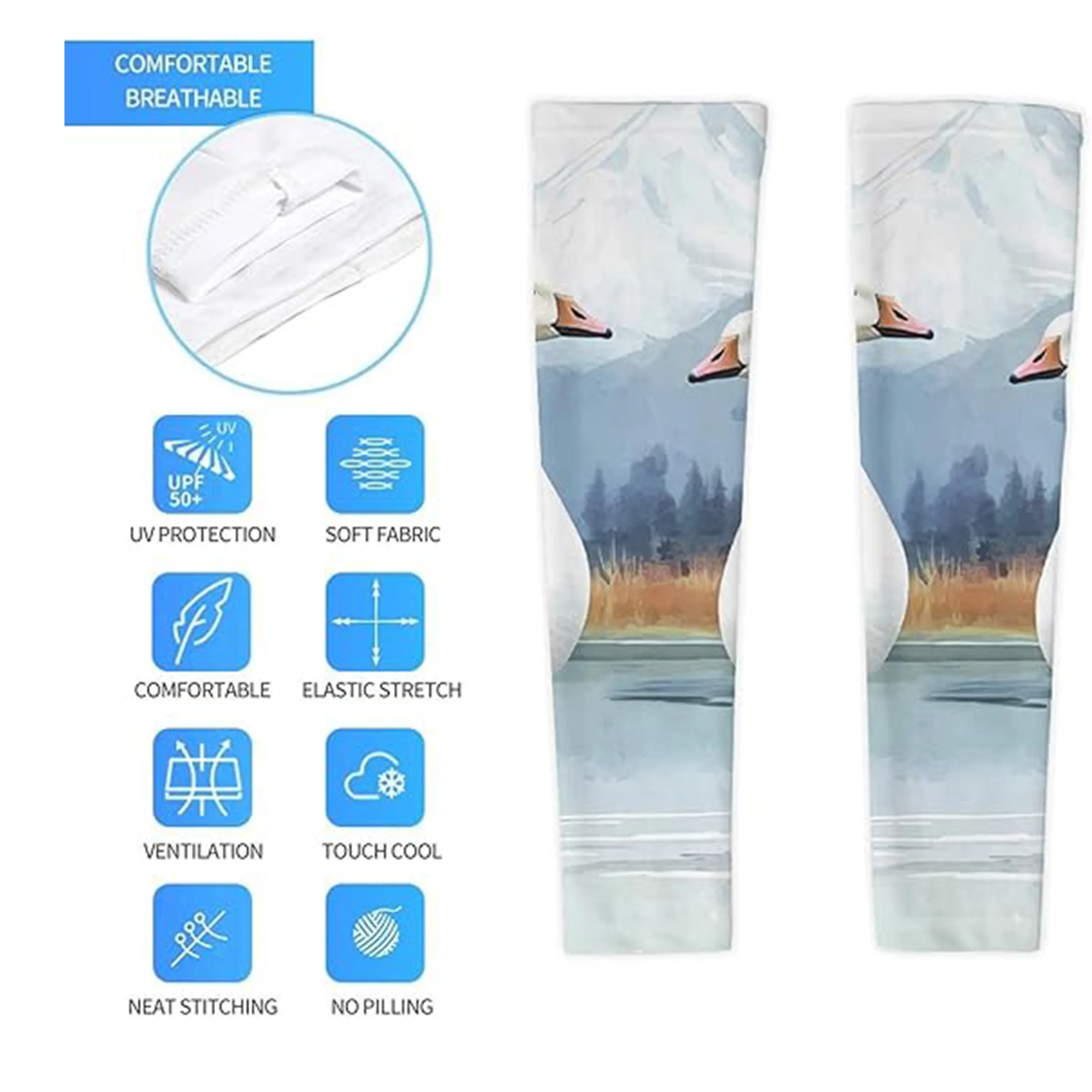 Landscape Painting Cooling Arm Sleeves 3