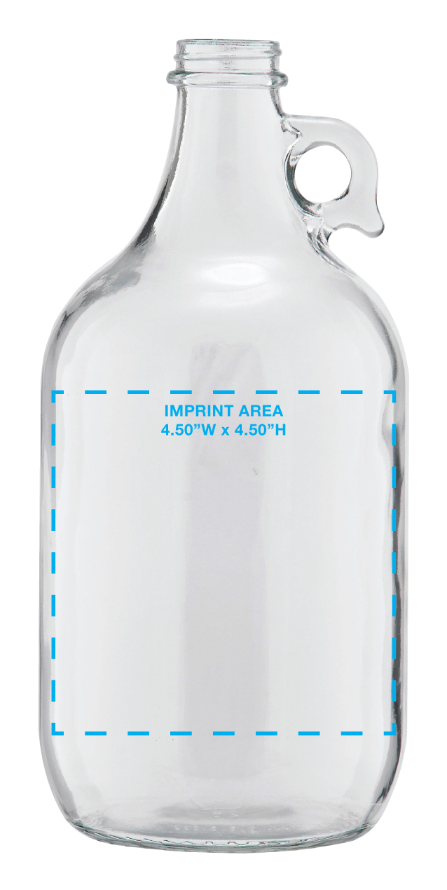 64 oz. Clear Growler w/o Lids 4