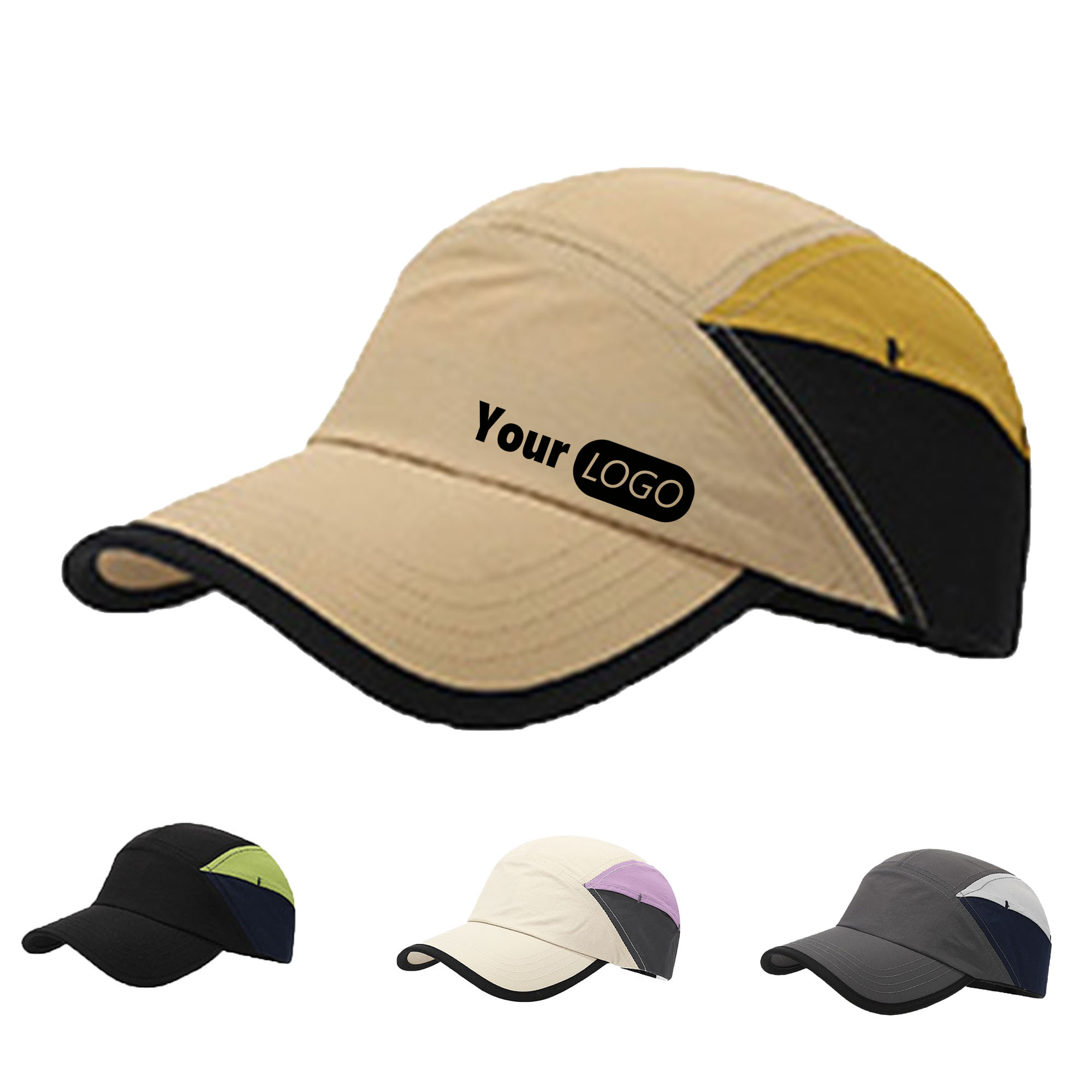 Color Blocked Baseball Cap 7