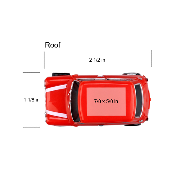 UK Car Shape USB Flash Drive RED