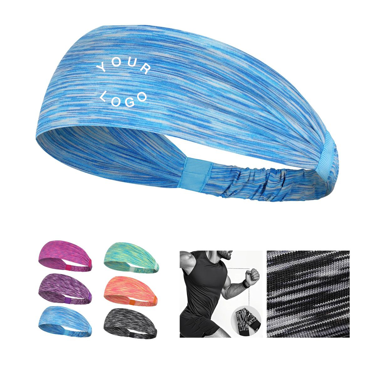 Terylene Workout Headband for Running and Cycling 2