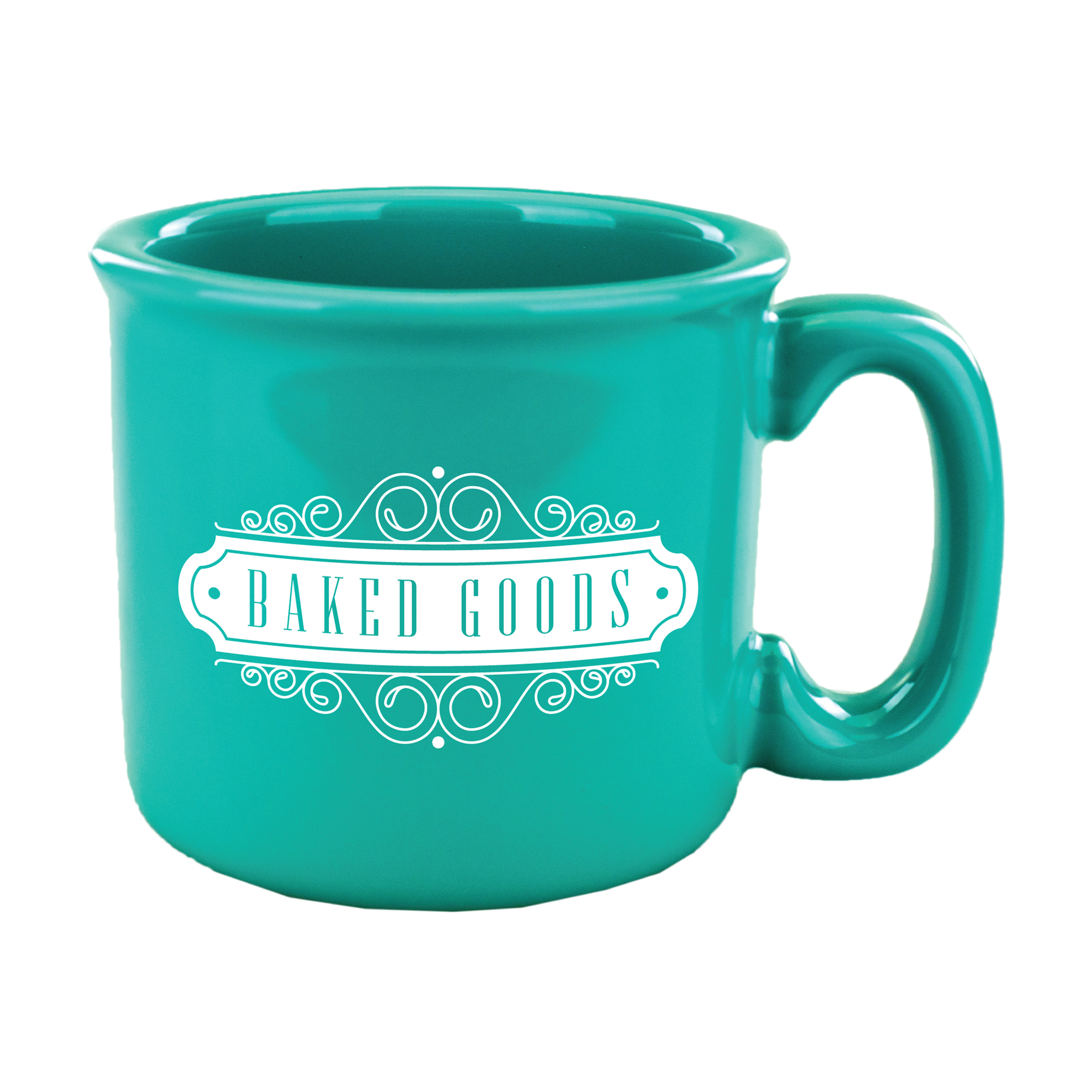 15 oz Solid Aqua Campfire Mug