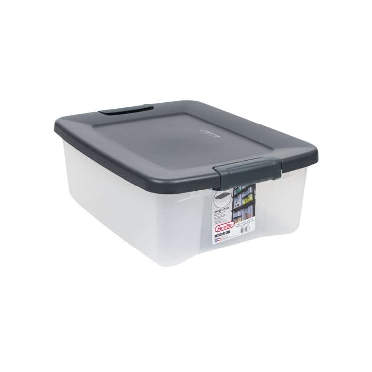 Sterilite Clear Shelf Totes 1