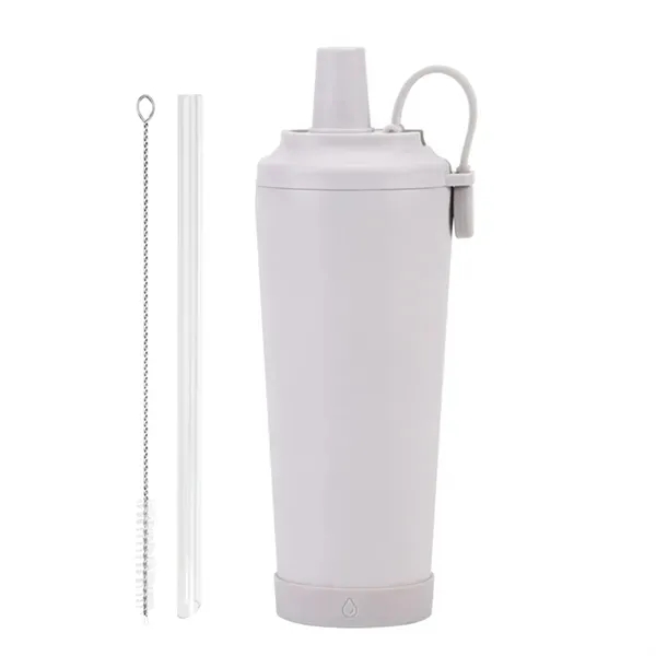 Portable Magnetic Ceramic Liner Straw Cup - 24oz Hand-Held 4