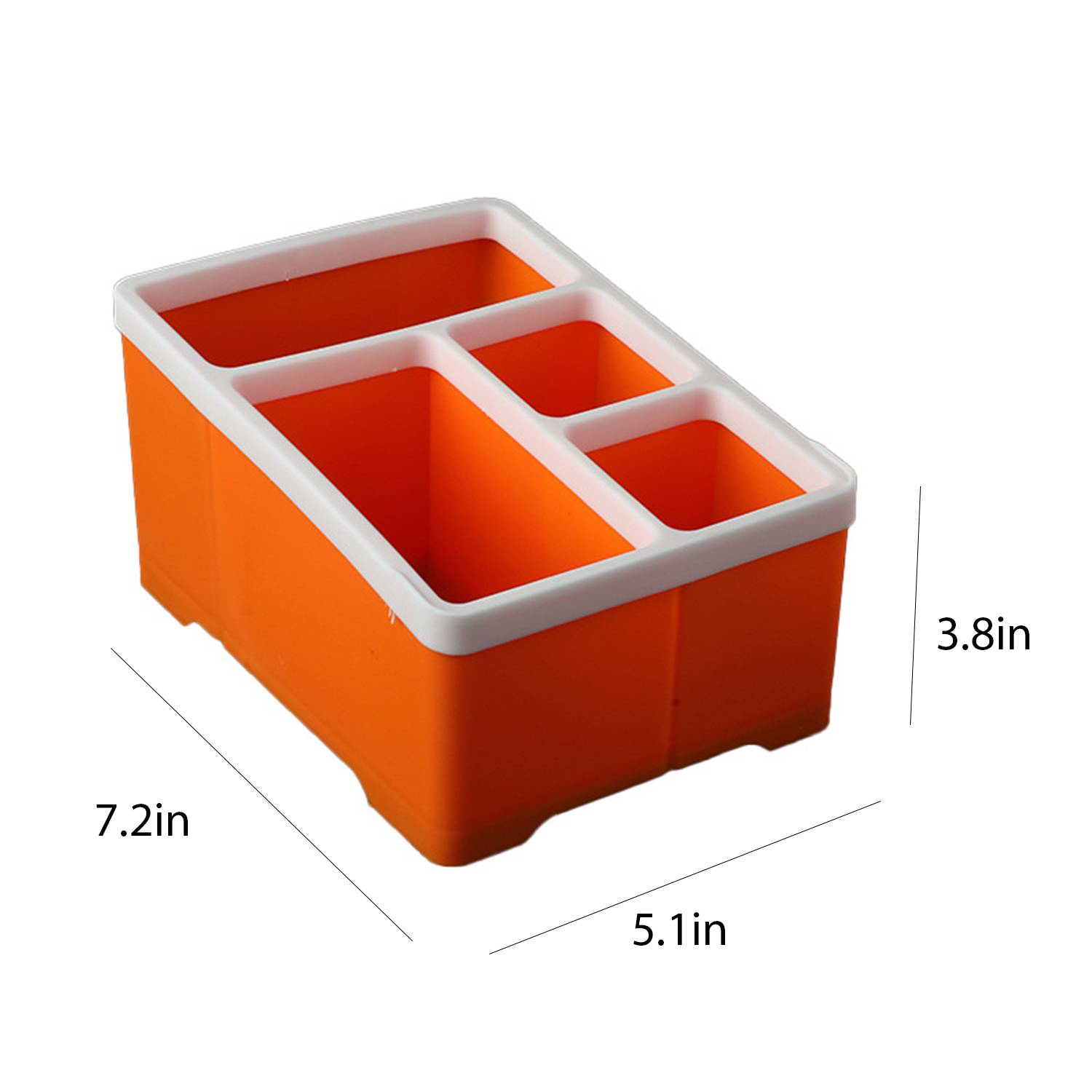 Plastic Multi-Functional 4 Compartment Desktop Organizer 4