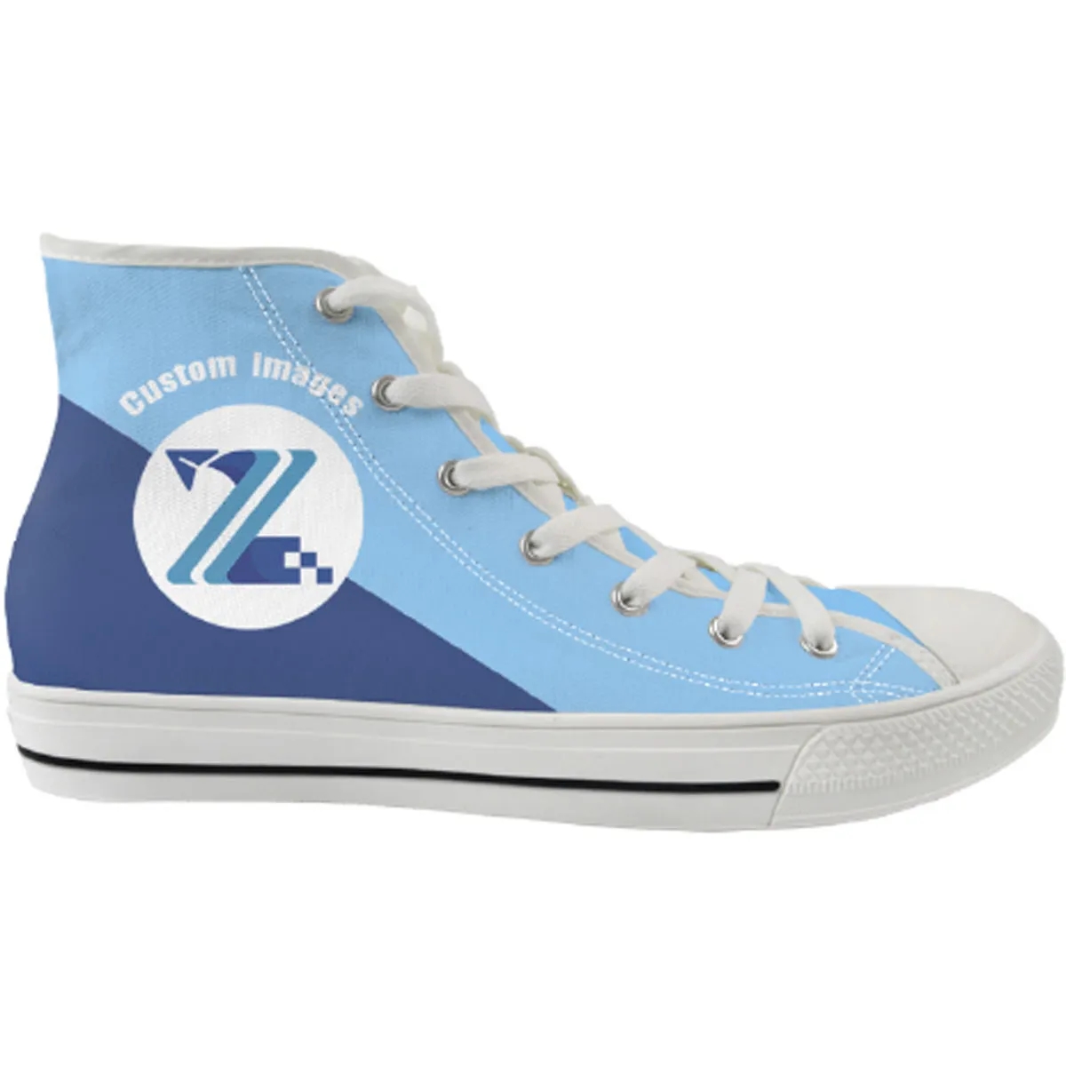 Classic High Top Canvas Shoes (Tongue Printable) 2