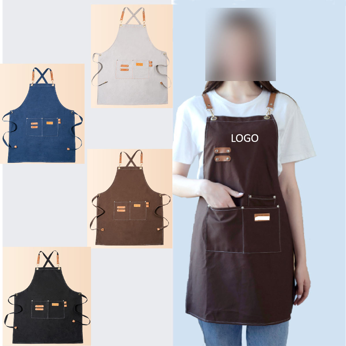 Canvas Unisex Classic Aprons 2