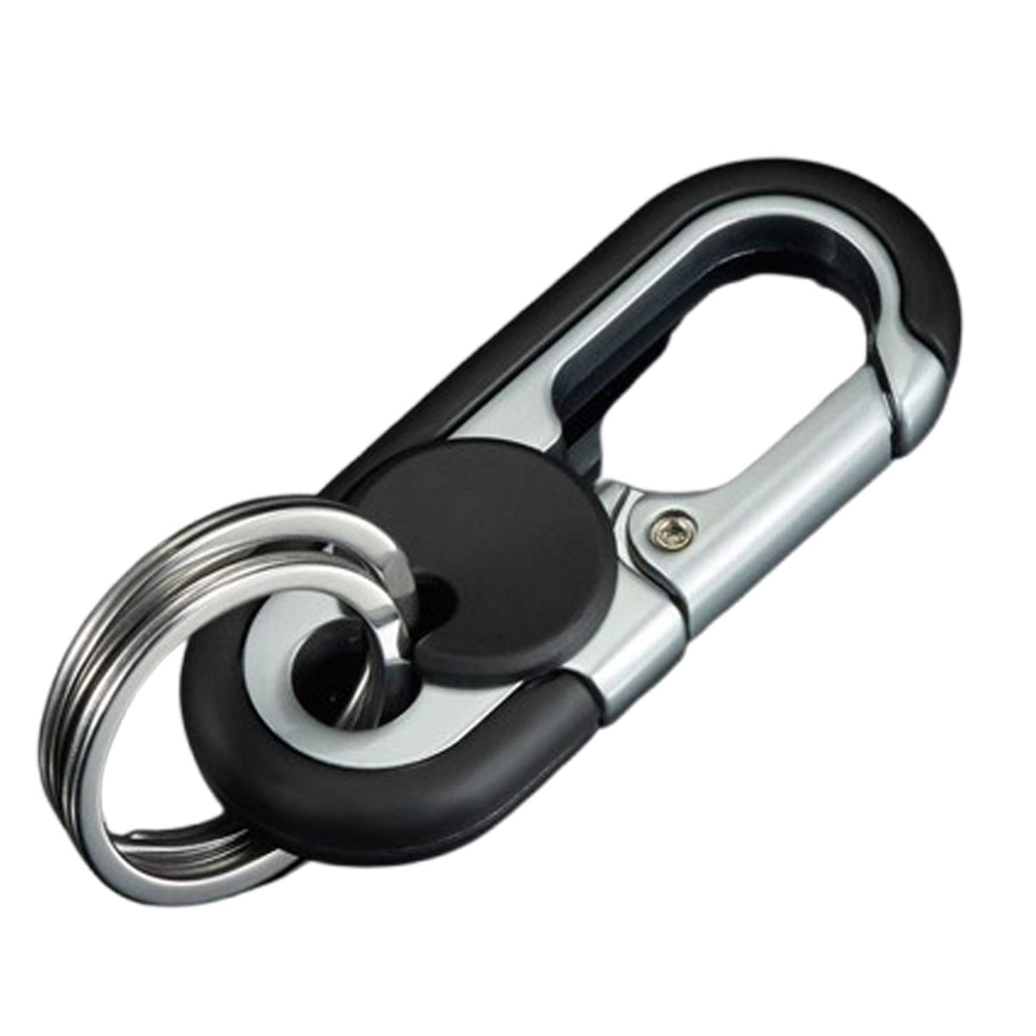 Stylish Dual Loop Anti-Loss Keychain for Business Men 4