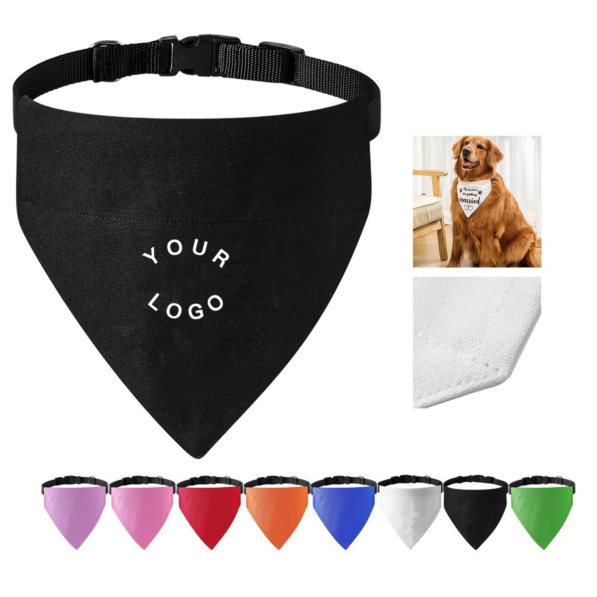 Cotton Dog Bandana Collar for Daily Pet Wear 7