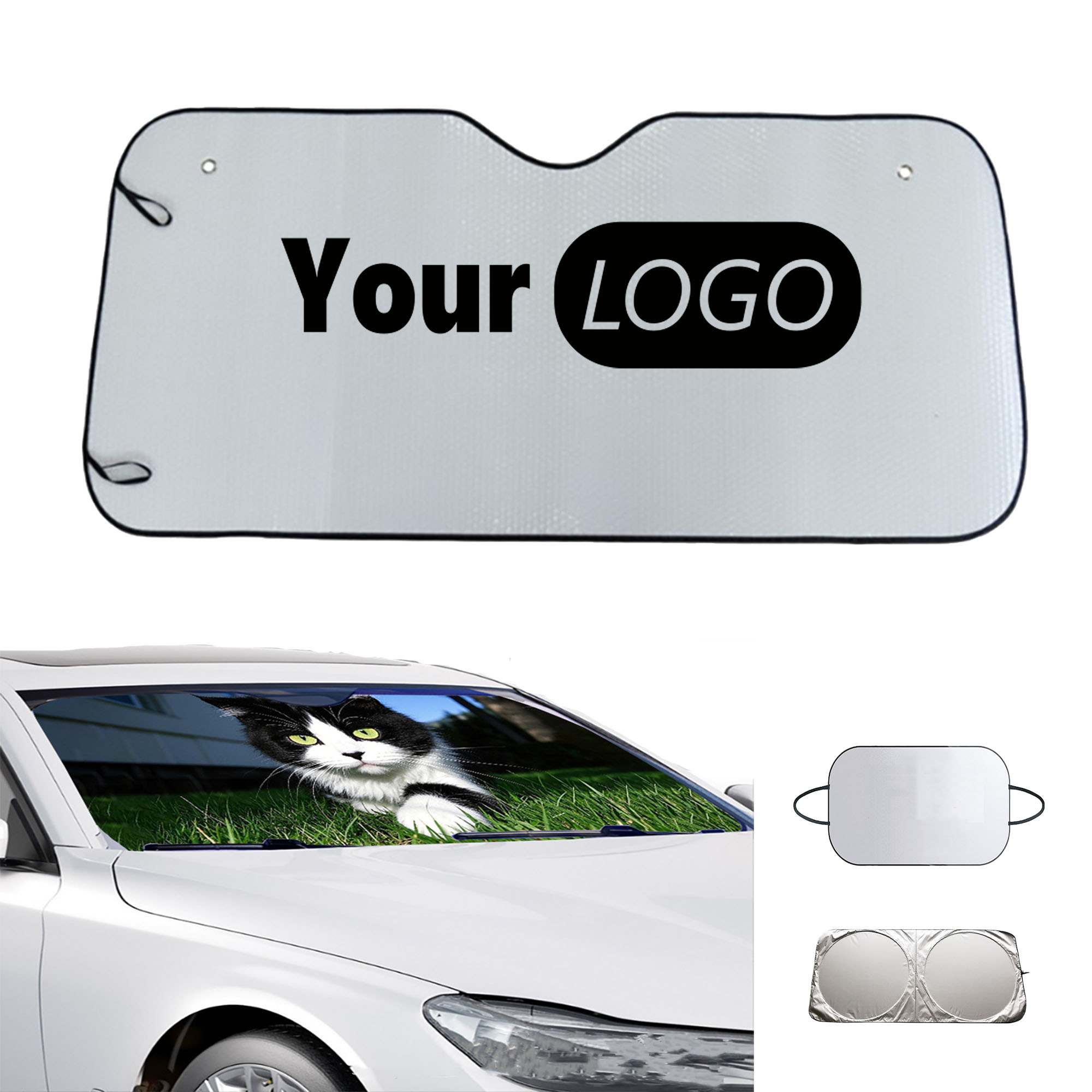 Quick-Fold Sun Shield for Vehicles MOQ 20 PCS 2