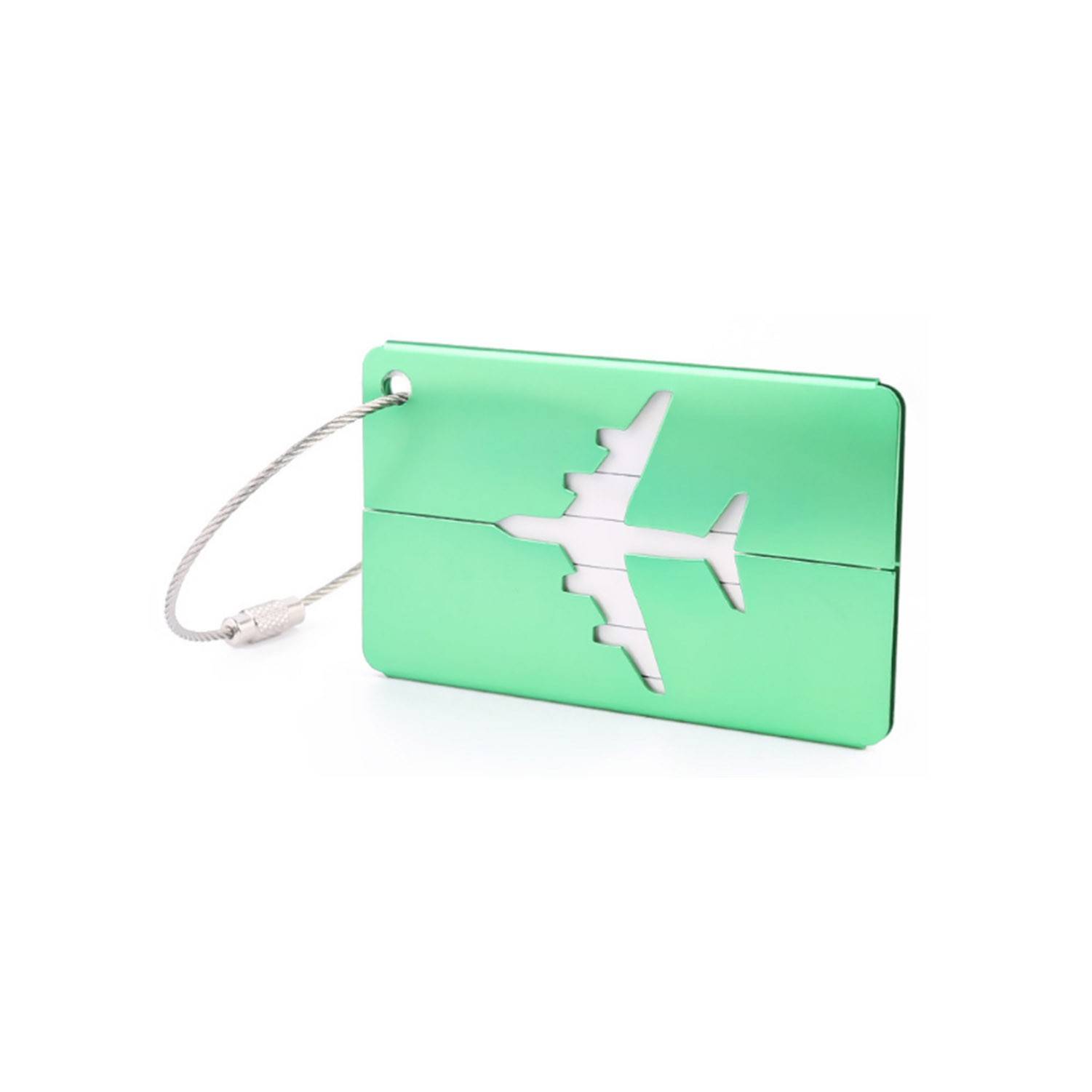 Aircraft-shaped Aluminum Luggage Tag 6