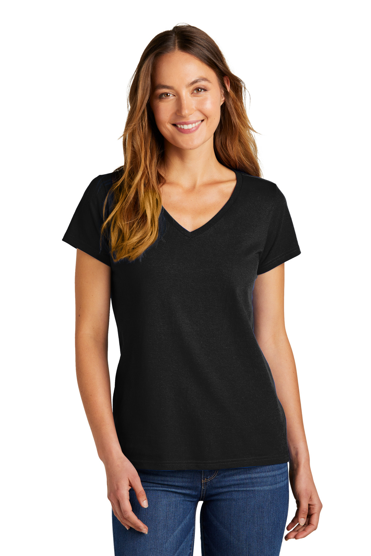 District Women's The Concert Tee V-Neck DT5002 63
