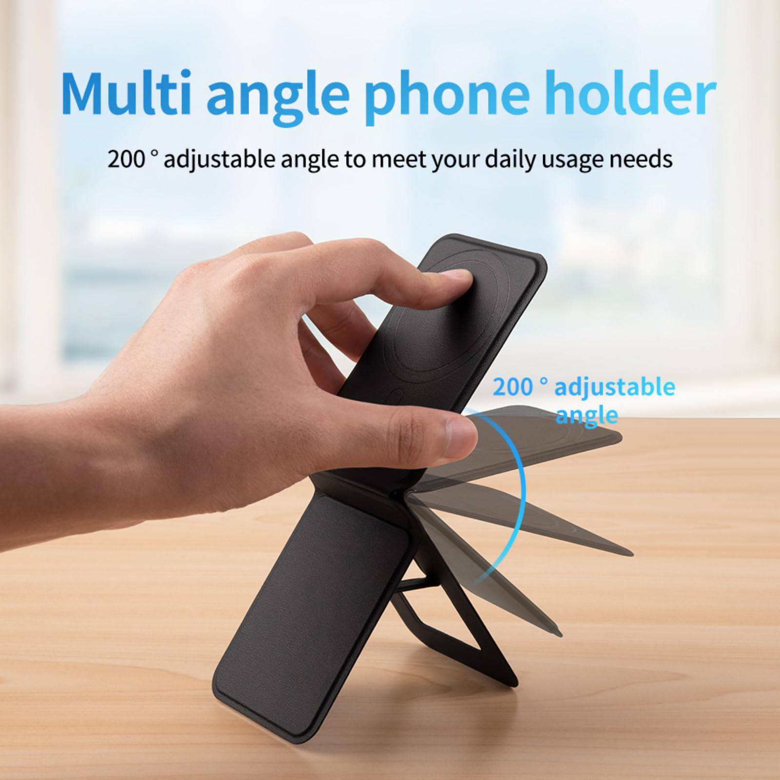 Multi functional magnetic lazy selfie triangle stand 4