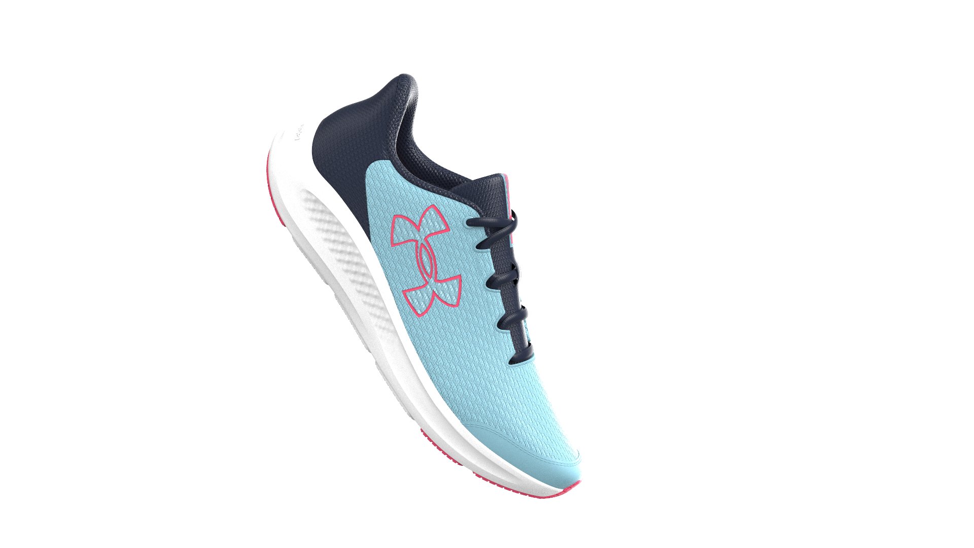 UA Charged Pursuit 3 Big Logo Girls' Grade School Running Shoes 2