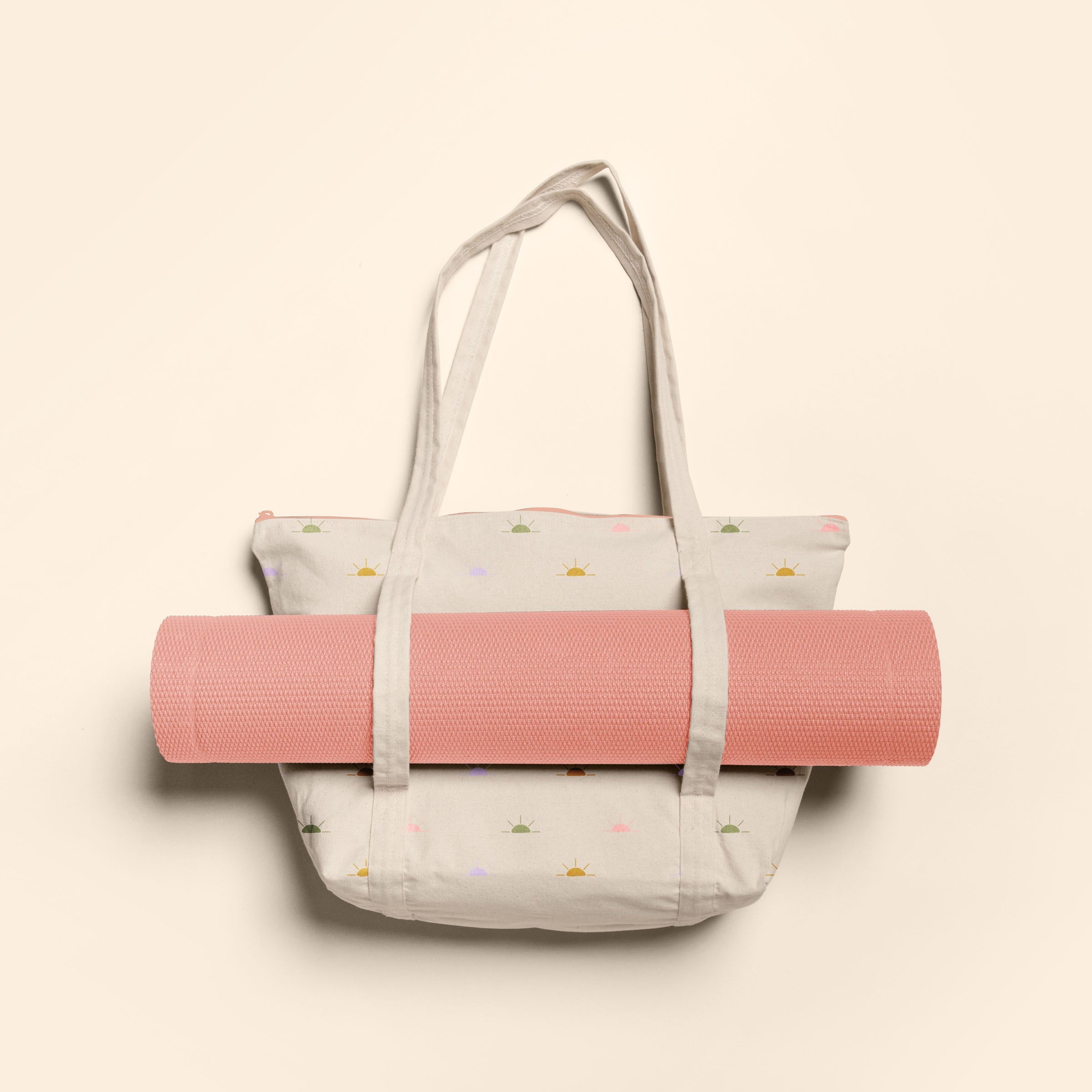 WEEKENDER YOGA TOTE - NATURAL CANVAS