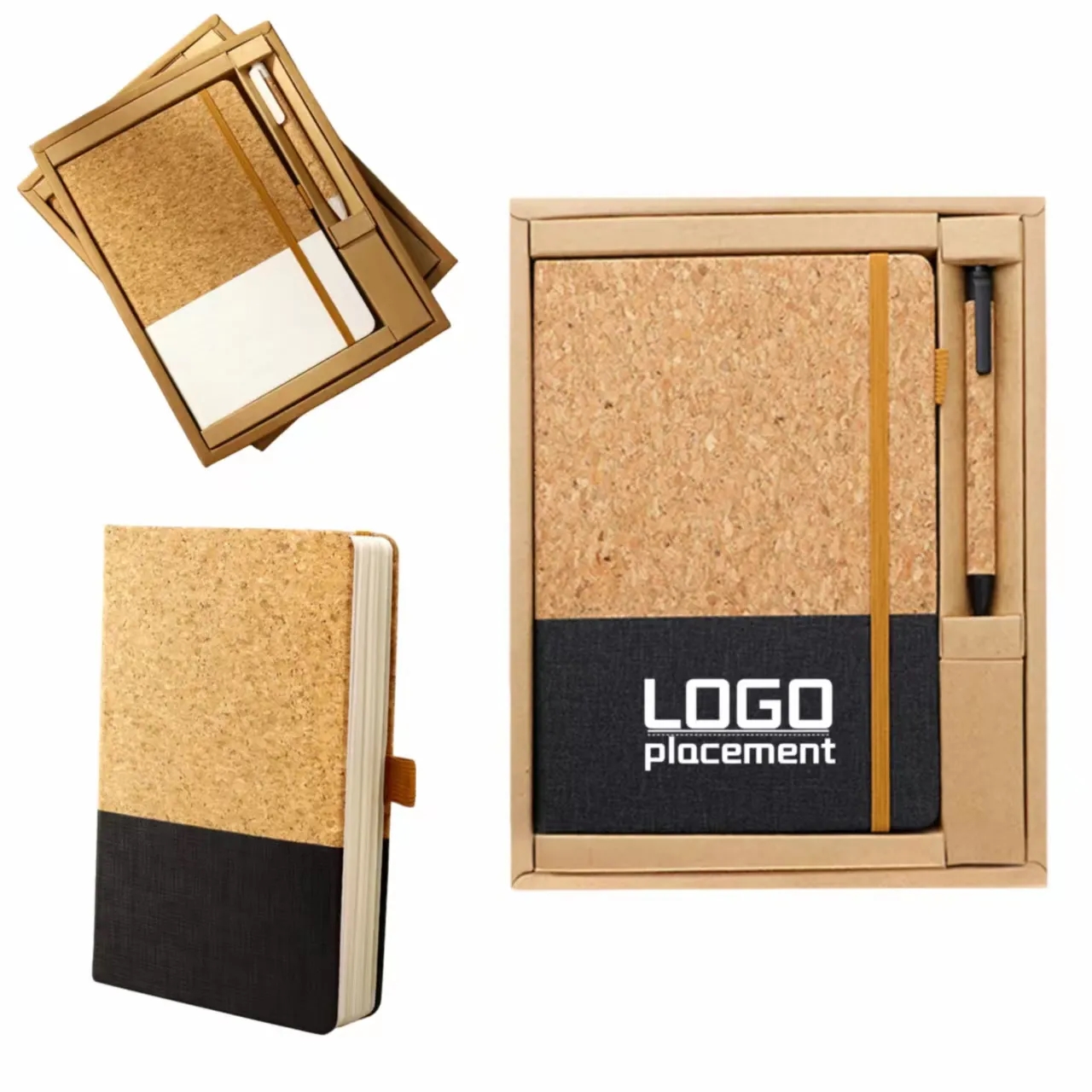 Cork Notebook Pen Set - Natural Office Gift