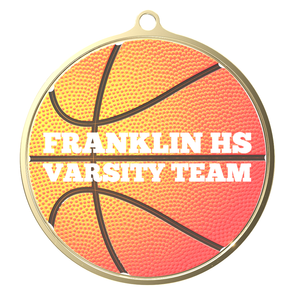 Texture Tone™ Large Medallion w/ Eyelet (3")