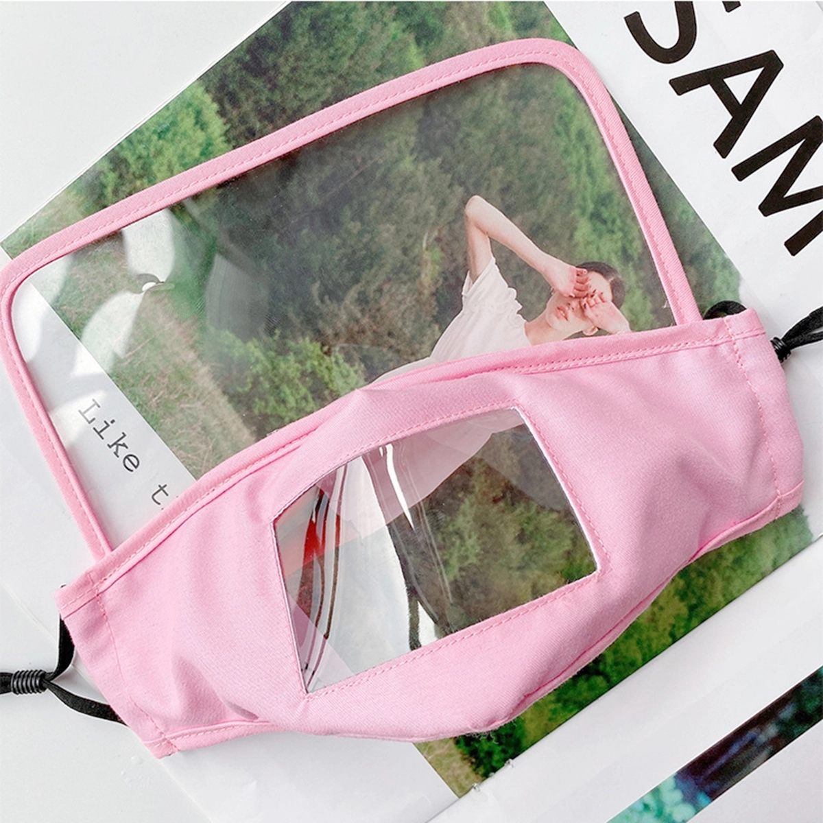 Dustproof Protective Face Mask with Removable Eyes Shield 2