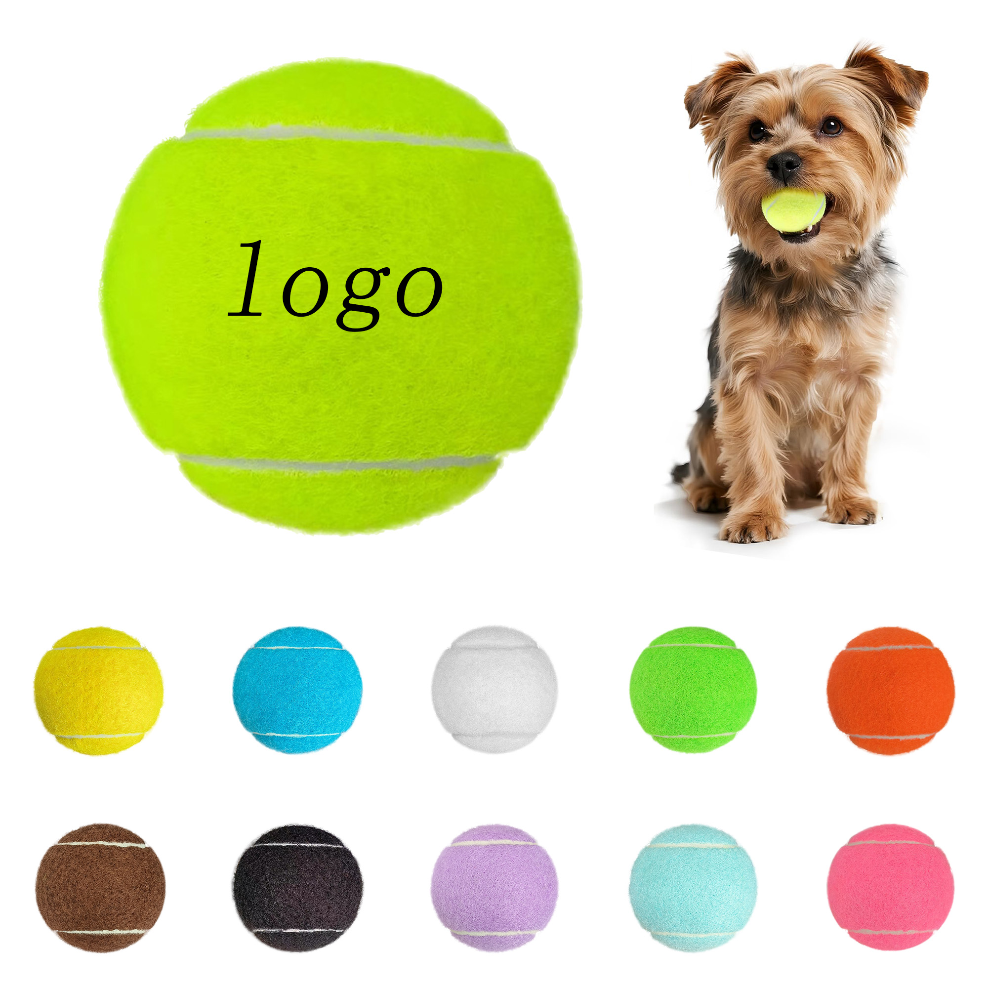 Durable Chew Toy Tennis Ball For Pets 1