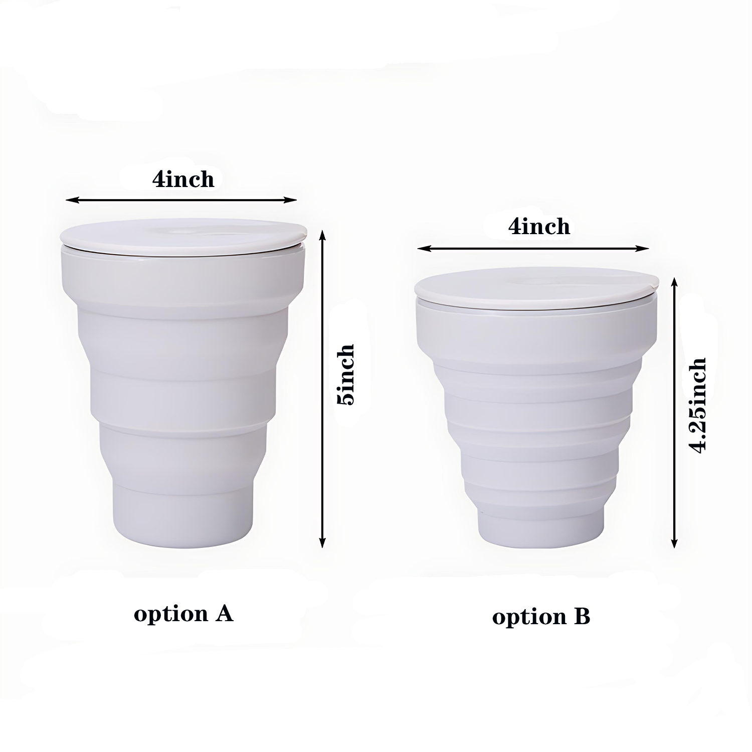 12oz/16oz Foldable Travel Coffee Cup – Telescopic Design 3
