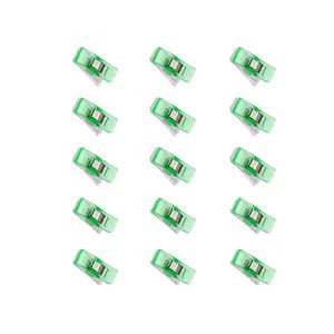 15 Pieces Versatile Plastic Clips In Metal Box For Document Organization 7