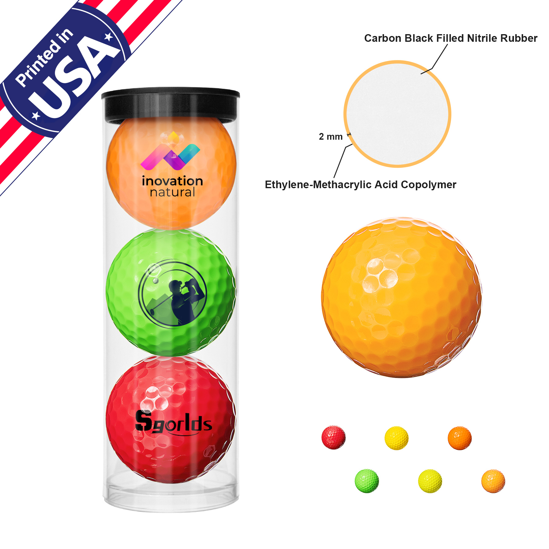 Colored Golf Balls 2