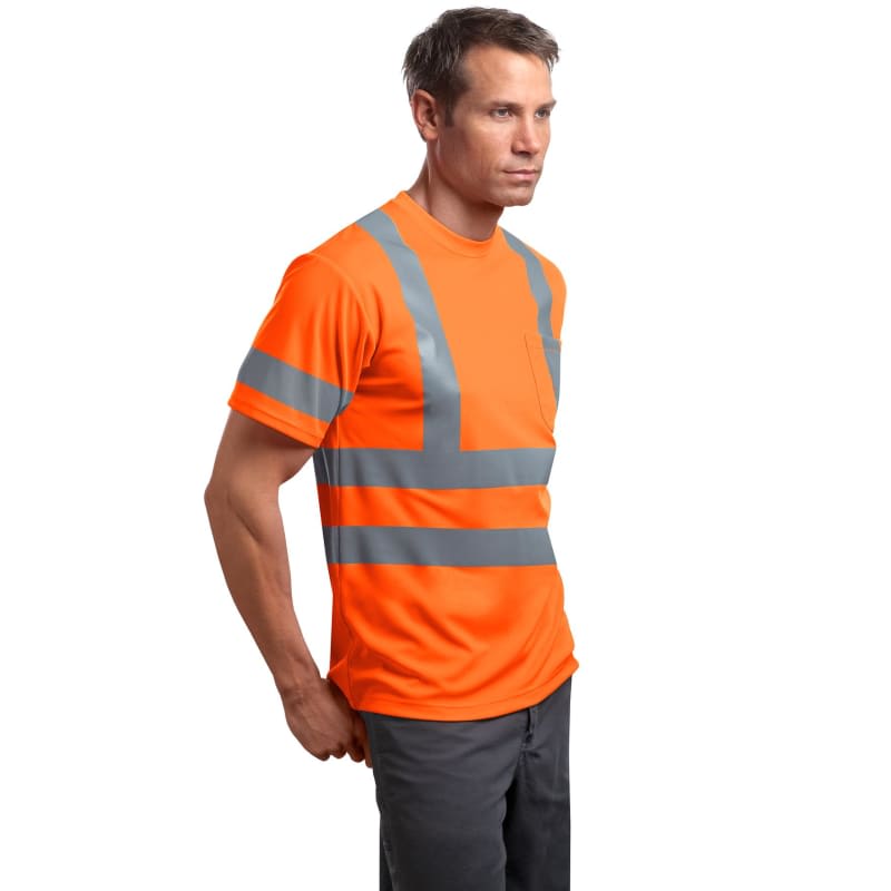 CornerStone - ANSI 107 Class 3 Short Sleeve Snag-Resistant Reflective T-Shirt. 5
