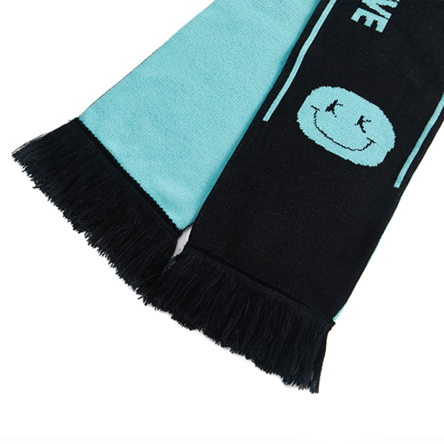Custom Flat Knit Acrylic Scarf with Tassel - Multiple Sizes 16