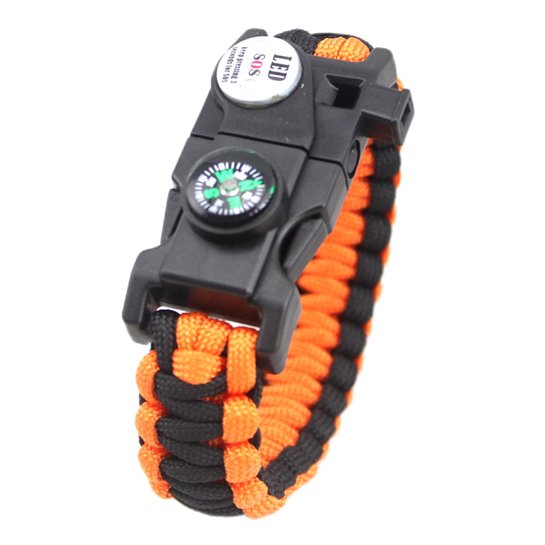 8-In-1 Mountaineering Survival Bracelet W/ Paracord 8