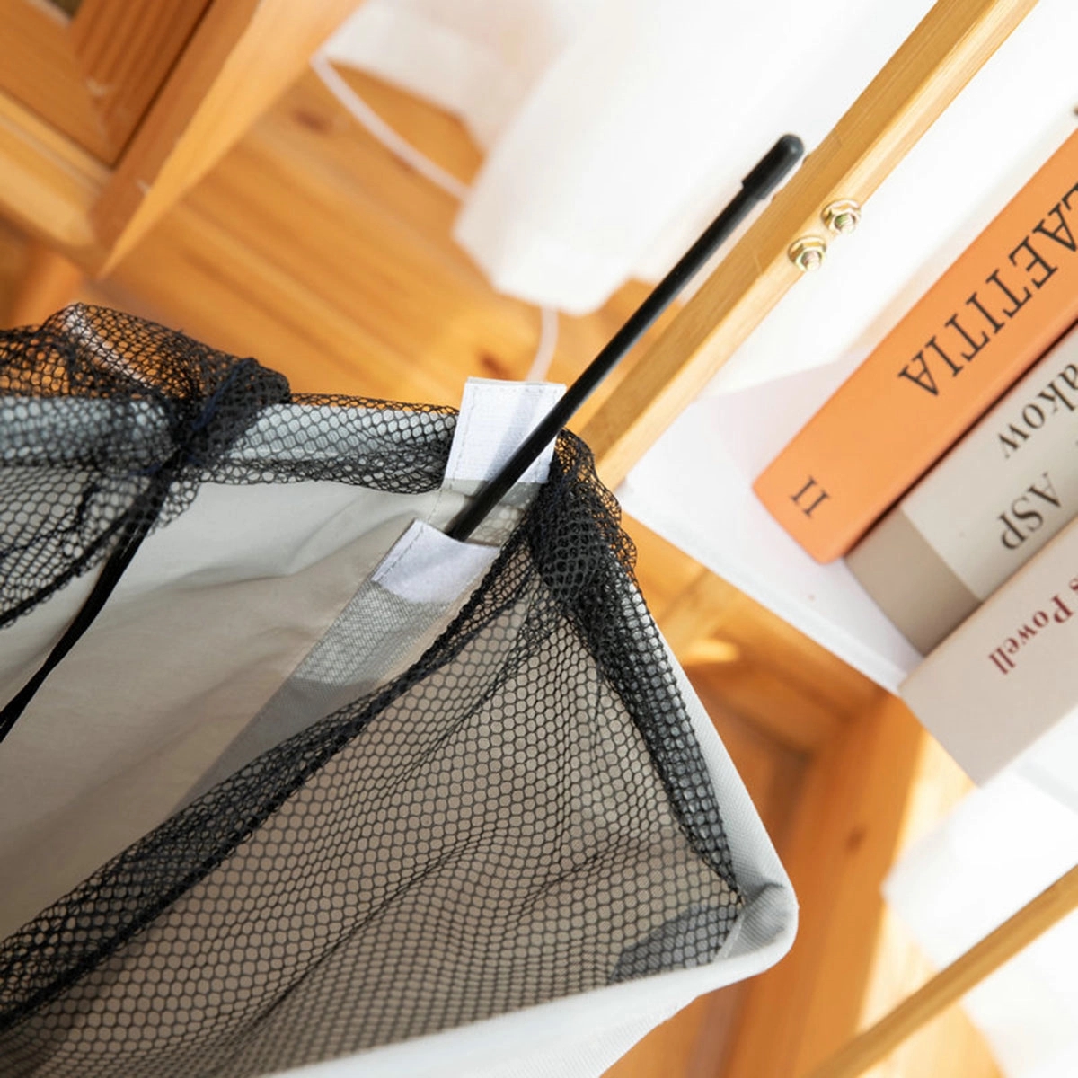 Rolling Slim Laundry Basket 5