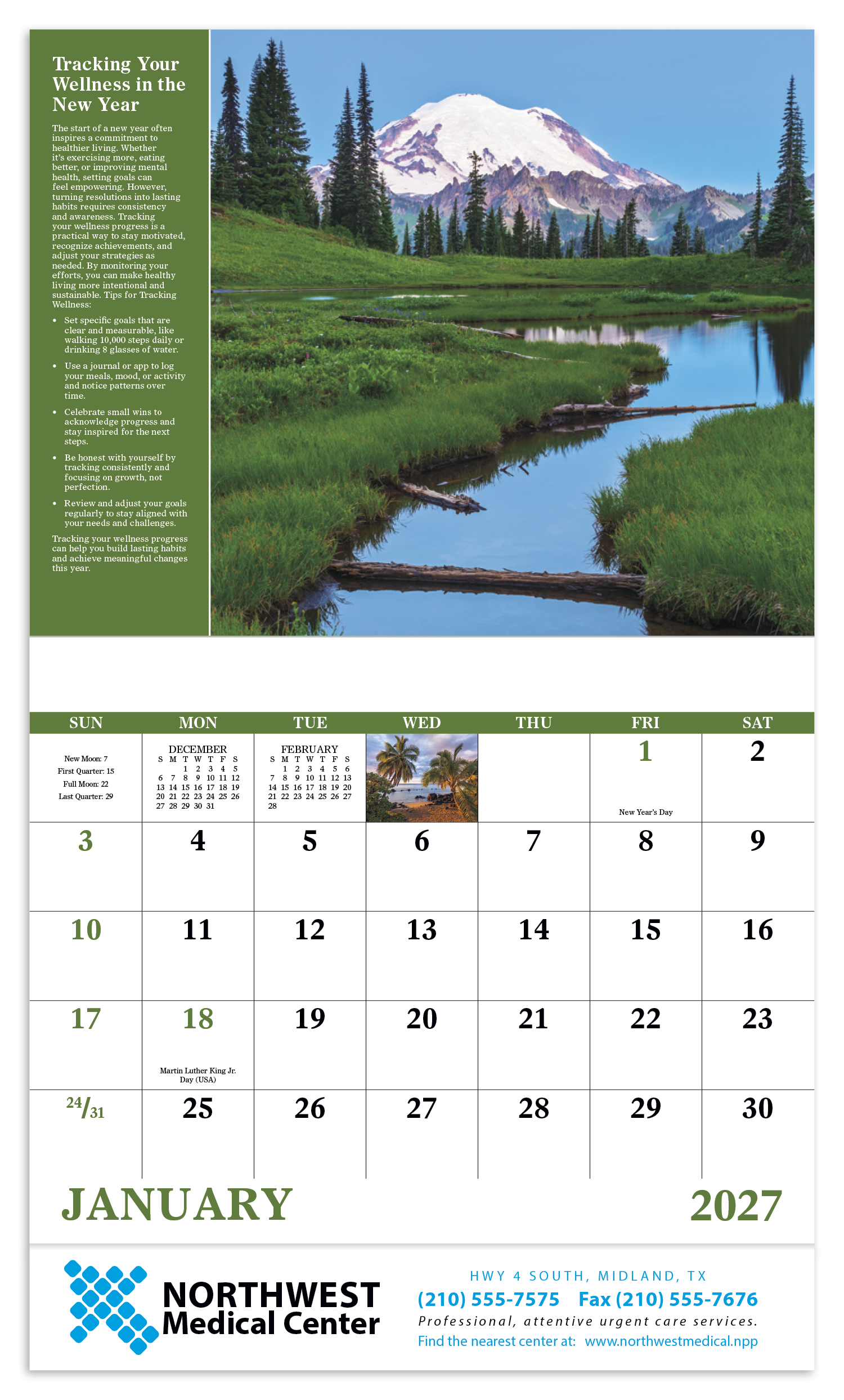 Good Value™ Healthy Living - Stapled Calendar 71