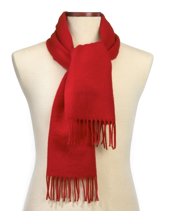 CLOSEOUT - Red Acrylic Scarf 2